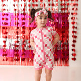 DREAMY PINK CHECKERS DREAM BOW