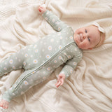 Daisy | Bamboo Zip Rompers Milk & Baby