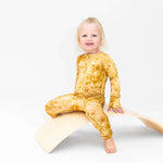 Mustard Tie-Dye Convertible Footie | Milk & Baby