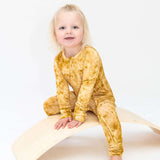 Mustard Tie-Dye Convertible Footie | Milk & Baby 