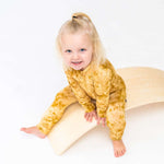 Mustard Tie-Dye Convertible Footie | Milk & Baby 