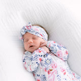 August Knotted Baby Gown and Hat Set with Headband | Bloom