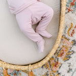 Emerson Top and Bottom | Hat & Headband Set | Dusty Rose Milk & Baby