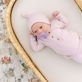 Emerson Top and Bottom | Hat & Headband Set | Dusty Rose Milk & Baby