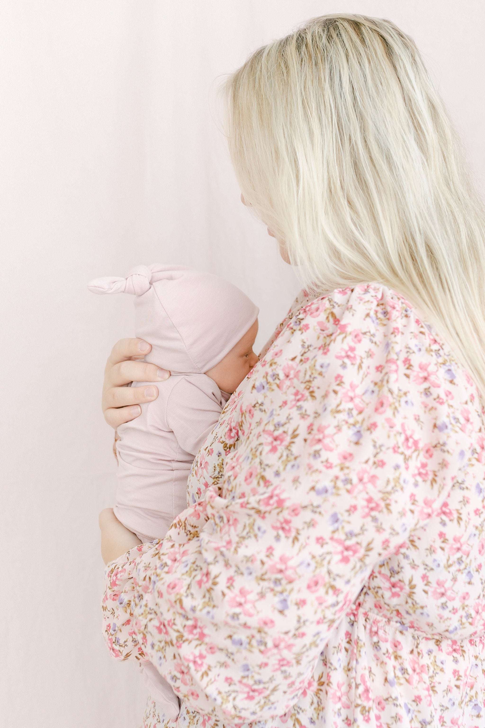 Emerson Top and Bottom | Hat & Headband Set | Dusty Rose Milk & Baby