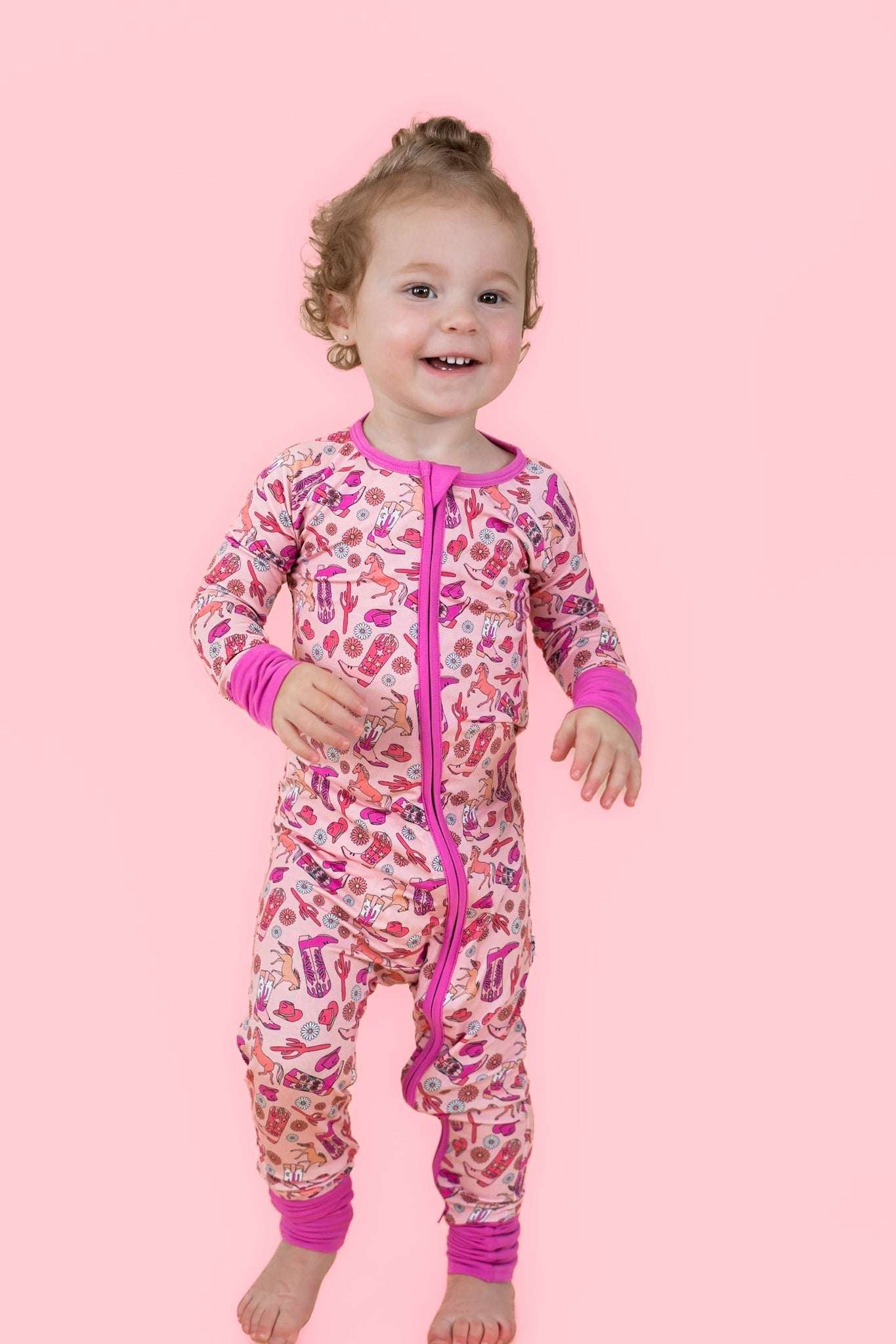 Stay Wild Cowgirl Dream Romper Milk & Baby