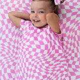 BUBBLEGUM WAVY CHECKERS DREAM SLEEP SACK