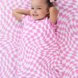 BUBBLEGUM WAVY CHECKERS DREAM SLEEP SACK