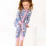 Lillian Floral Bamboo Ruffle Convertible Footie | Milk & Baby 