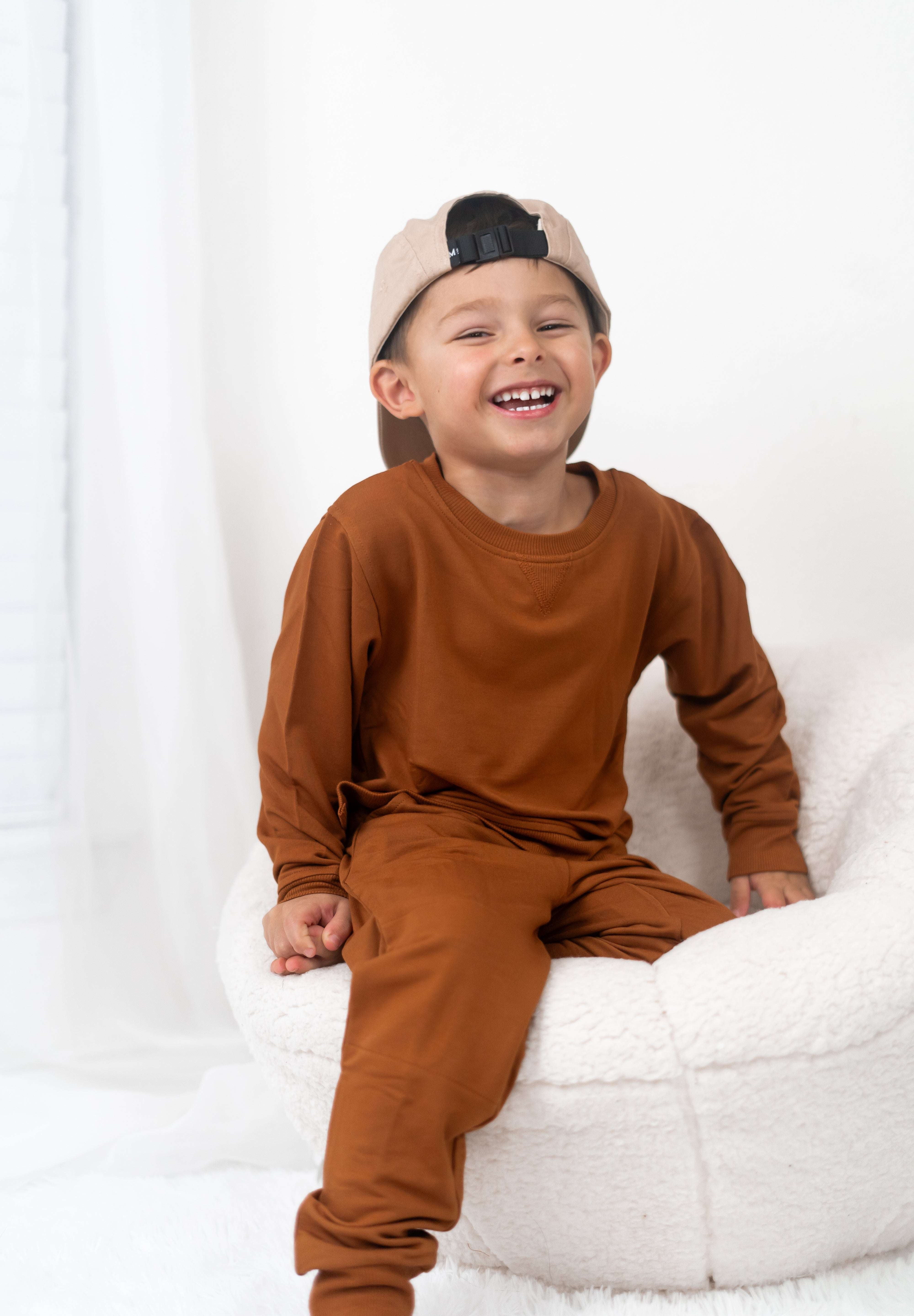 Copper Terry Dream Pullover Milk & Baby