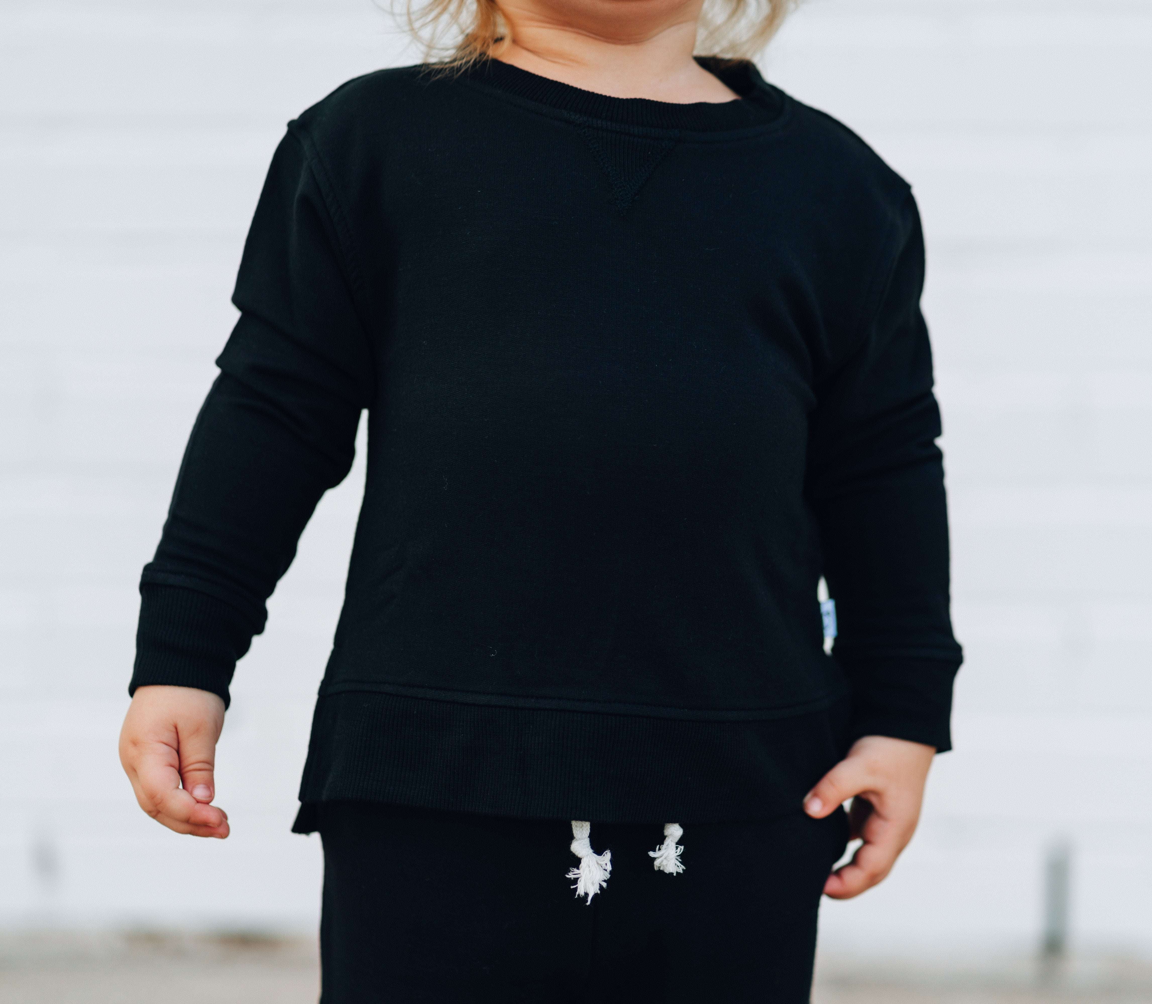 Black Terry Dream Pullover | Baby & Toddler Milk & Baby