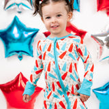 BURSTING RED WHITE & BLUE DREAM ROMPER