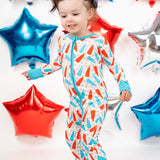 BURSTING RED WHITE & BLUE DREAM ROMPER