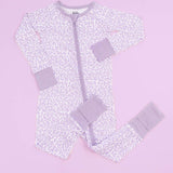 Lavender Leopard Dream Romper Milk & Baby