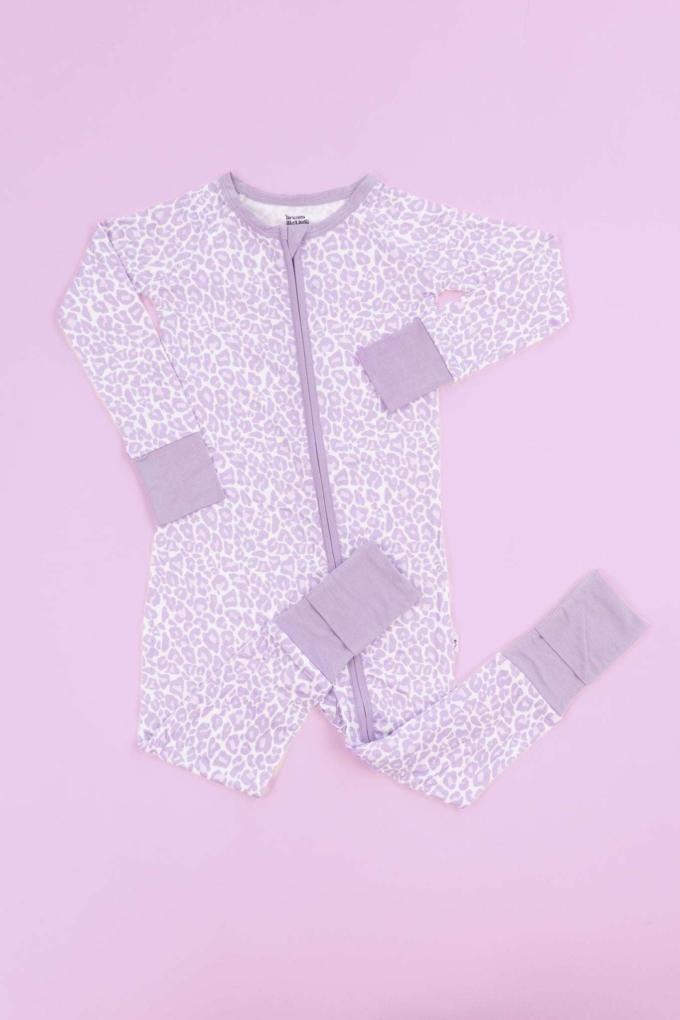 Lavender Leopard Dream Romper Milk & Baby