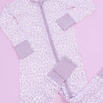 Lavender Leopard Dream Romper Milk & Baby