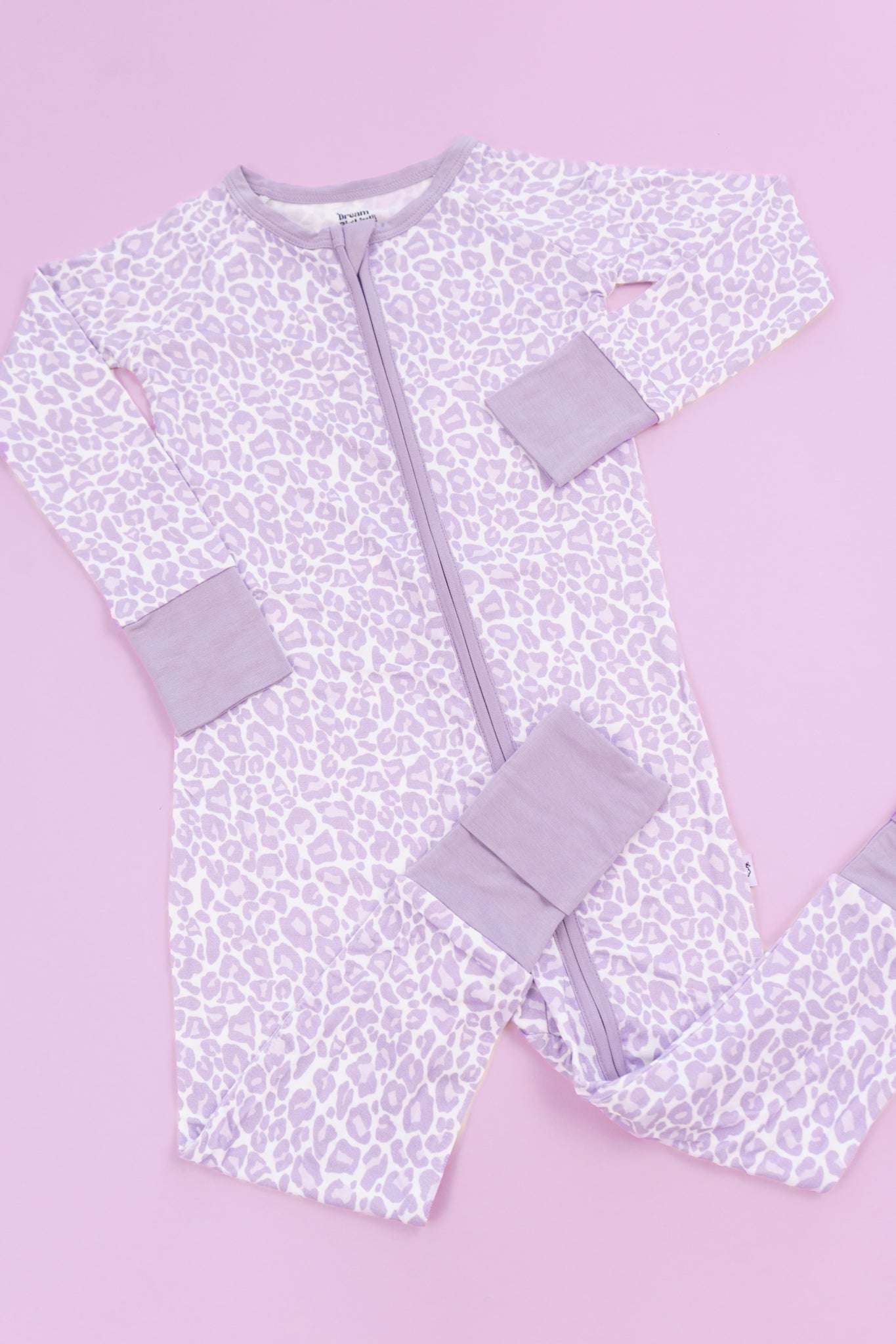 Lavender Leopard Dream Romper Milk & Baby