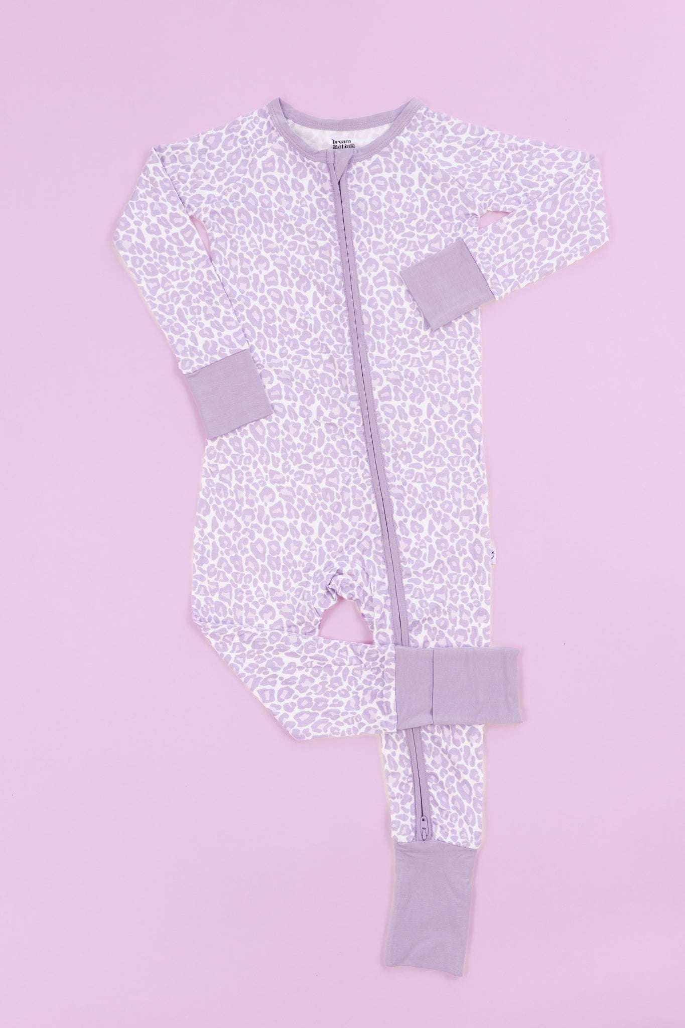 Lavender Leopard Dream Romper Milk & Baby