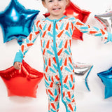 Busting Red, White & Blue Dream Romper Milk & Baby