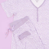 Lavender Leopard Dream Jogger Pajamas Milk & Baby