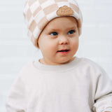 Sandy Checkers Dream Beanie Milk & Baby