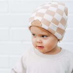 Sandy Checkers Dream Beanie Milk & Baby