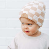 Sandy Checkers Dream Beanie Milk & Baby