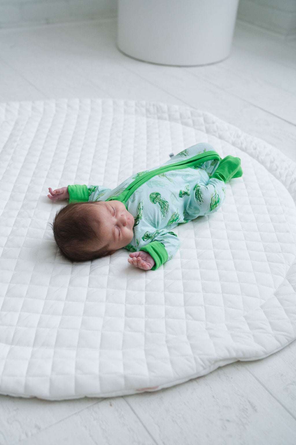 Walker Bamboo Convertible Footie Milk & Baby