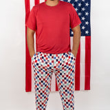 HOME OF THE FREE CHECKERS MEN'S DREAM JOGGER SET