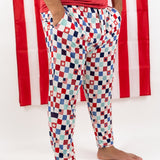 HOME OF THE FREE CHECKERS MEN'S DREAM JOGGER SET