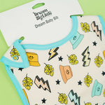 Bolting to the Beach Dream Baby Bib Milk & Baby