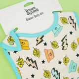 Bolting to the Beach Dream Baby Bib Milk & Baby