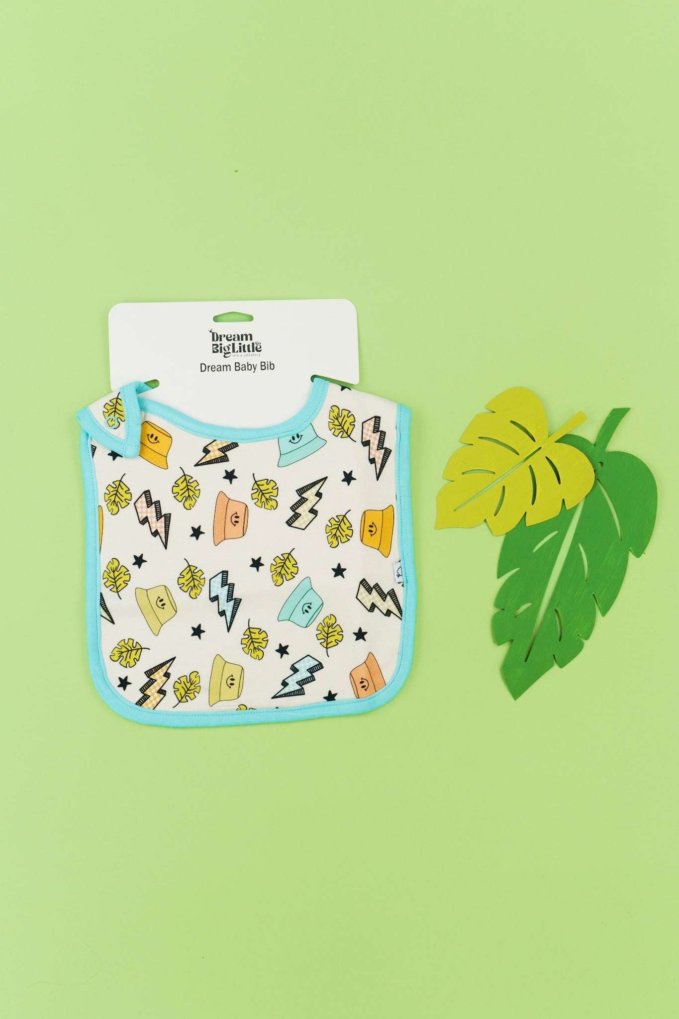 Bolting to the Beach Dream Baby Bib Milk & Baby