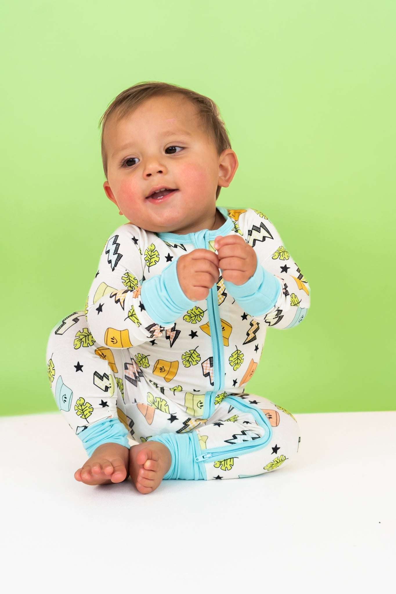 Bolting to the Beach Dream Romper Milk & Baby