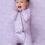 Lavender Leopard Dream Romper Milk & Baby