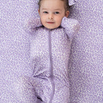 Lavender Leopard Dream Romper Milk & Baby