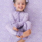 Lavender Leopard Dream Romper Milk & Baby