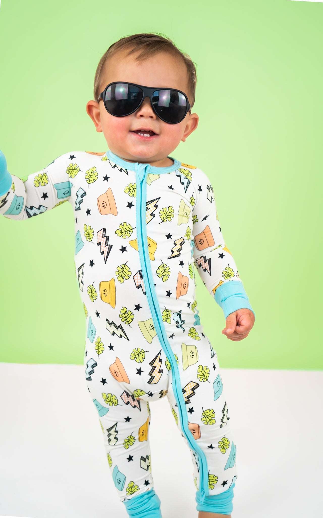 Bolting to the Beach Dream Romper Milk & Baby