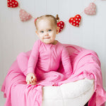 Bubblegum Rib Dream Baby Romper Milk & Baby