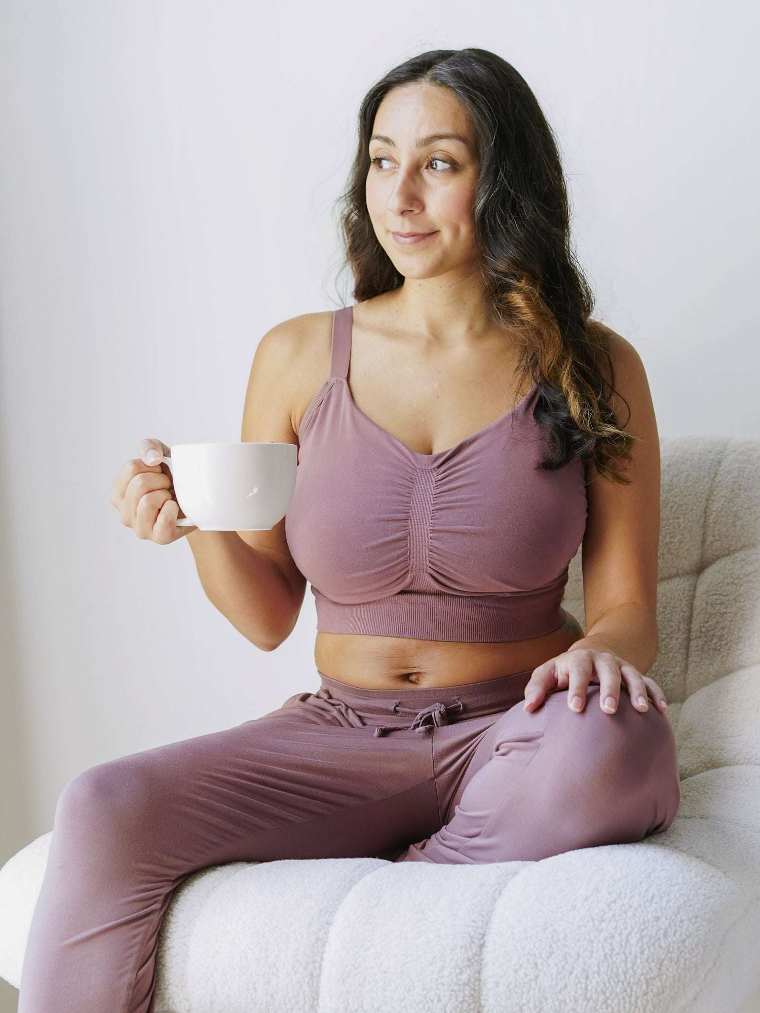 Sublime® Bamboo Hands-Free Pumping Lounge & Sleep Bra | Twilight | Milk & Baby 