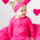 HOT PINK RIB DREAM ROMPER