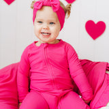 HOT PINK RIB DREAM ROMPER