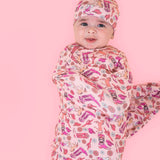 Stay Wild Cowgirl Swaddle & Beanie set Milk & Baby