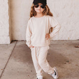 Oat Terry Jogger Milk & Baby