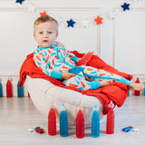 BURSTING RED WHITE & BLUE DREAM ROMPER