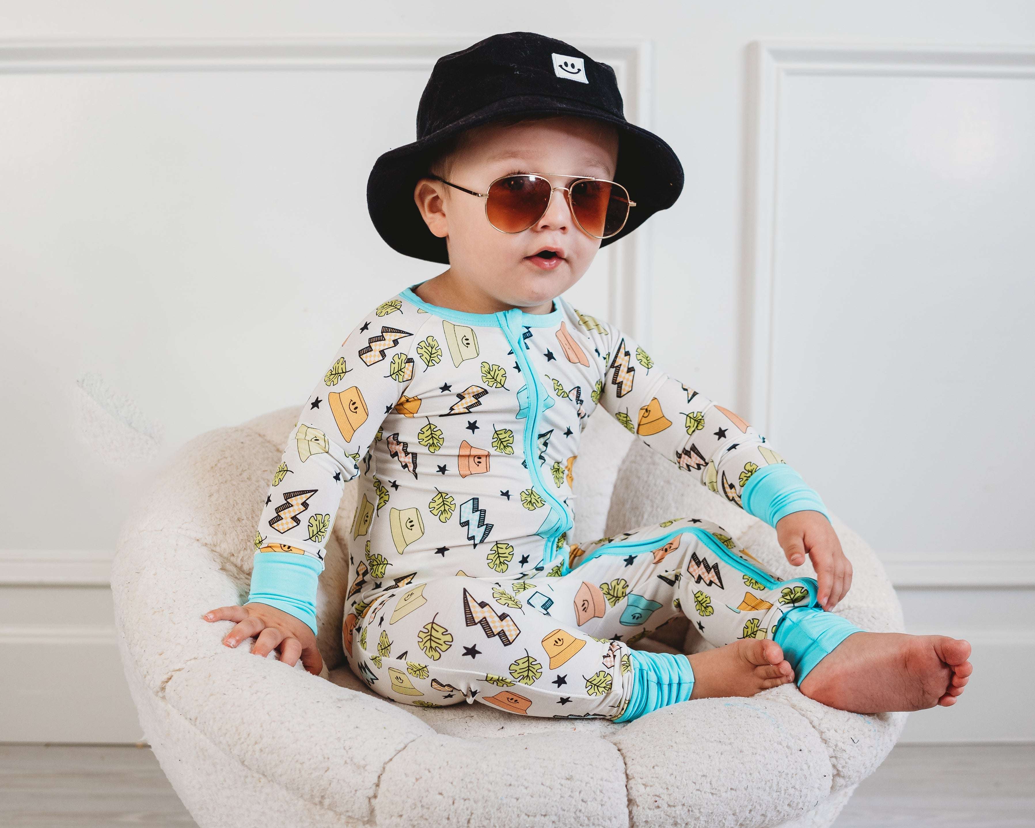 Bolting to the Beach Dream Romper Milk & Baby