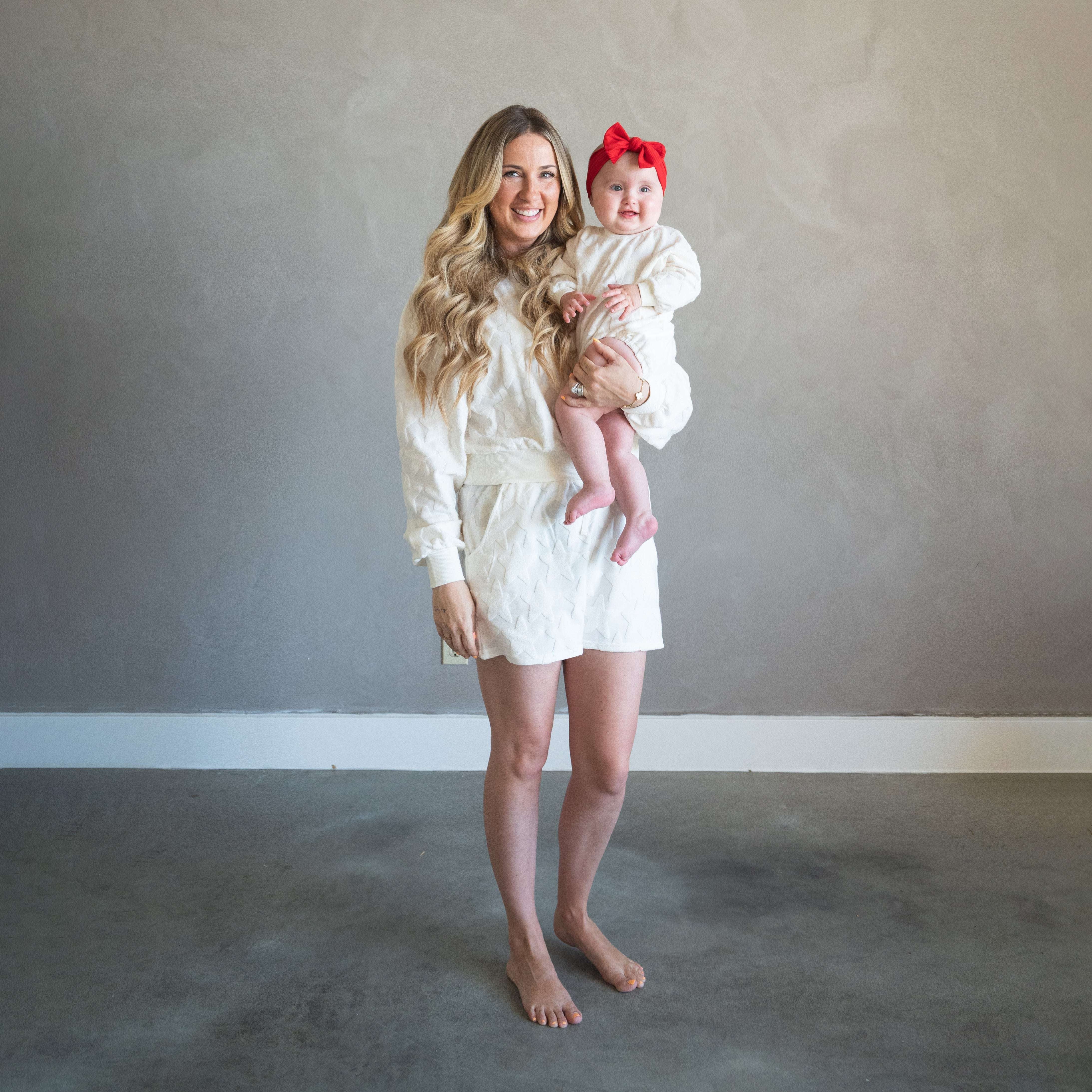 Star Spangled Terry | Bubble Romper Milk & Baby