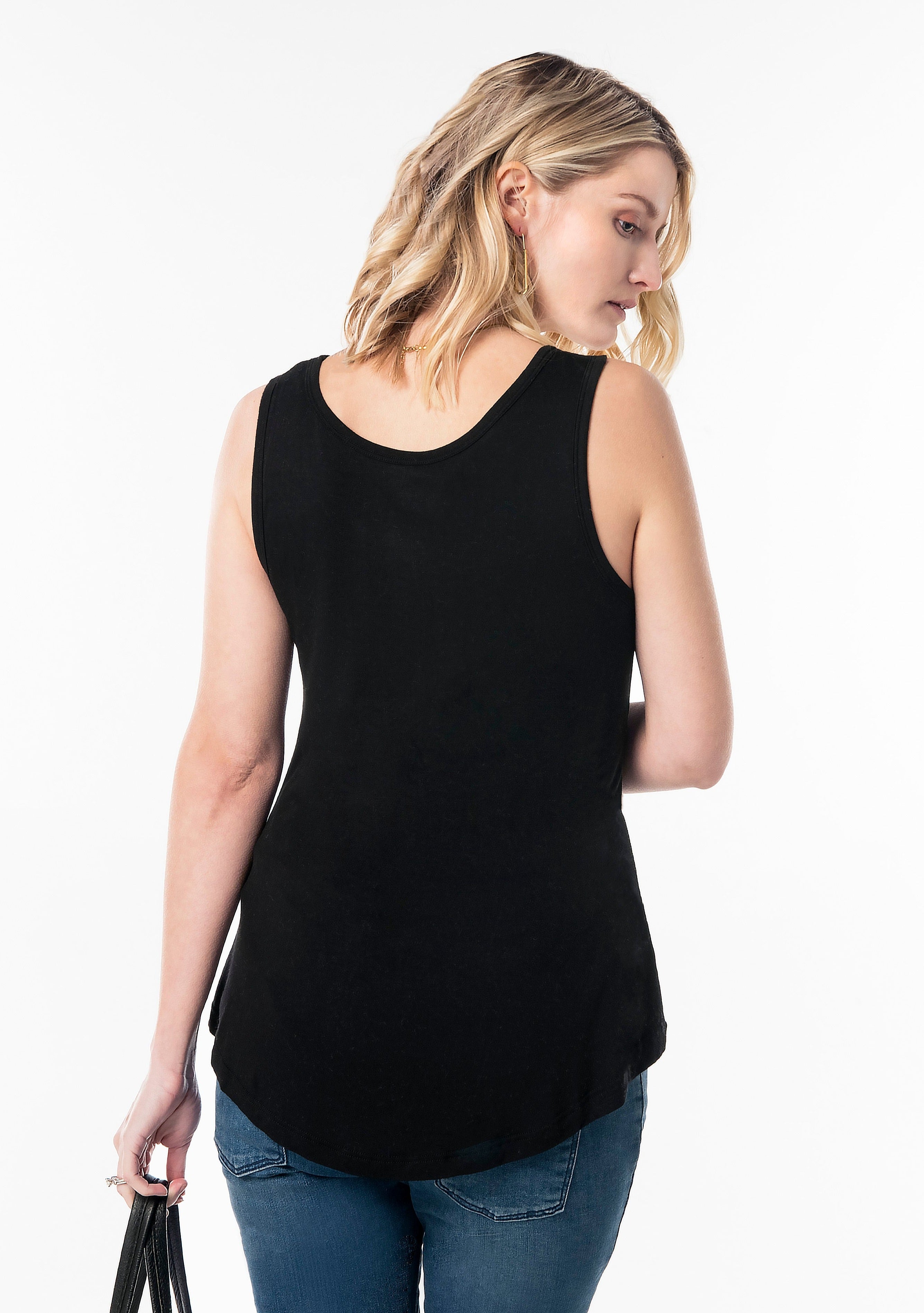 The Little Black Maternity & Nursing Tank Milk & Baby