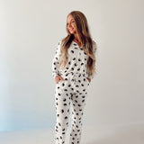 Women's Bamboo Pajamas | Black & White Yin Yang