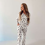 Black & White Yin Yang | Women's Bamboo Pajamas Milk & Baby